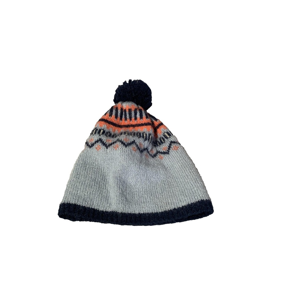 Kari Traa Winter Beanie Womens One Size Blue Navy Pink Knit Pom Wool Alpaca Warm